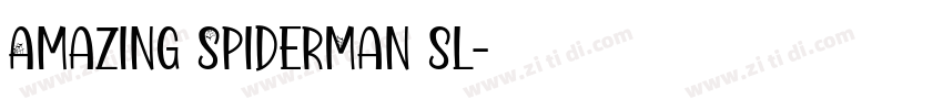 Amazing SpiderMan sl字体转换 Amazing SpiderMan sl字体转换
